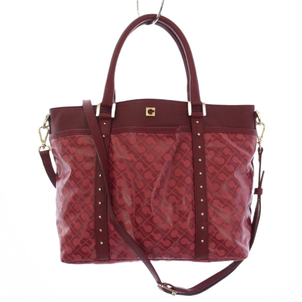 【中古】ゲラルディーニ GHERARDINI ショルダーバッグ トートバッグ 2WAY 総柄 赤 /KH レディース 【ベクトル 古着】 260127