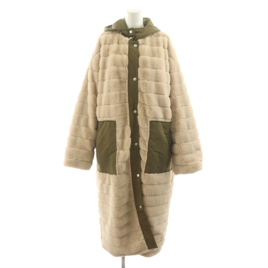 【中古】シンクファー THINK FUR ファーコート 中綿 切替 ロング丈 アウター M カーキ ベージュ 21THINKFUR-12 /AN46 レディース 【ベクトル 古着】 260128表記サイズM実寸サイズ身幅：約60cm　着丈：約121cm　ゆき丈：約87cm　　素材表地 ポリエステル 裏地 ポリエステル 別布 ナイロン 中綿 ポリエステル色カーキ ベージュ状態裏地、右袖の内側に茶色いシミがございますが、その他に目立ったダメージはなく、問題なくご使用いただける商品です。 ※あくまでも中古品ですので掲載写真や記載内容をご確認いただき、ご理解の上ご購入ください。商品のお問い合わせの回答を休止しております。＊各商品ページの商品詳細等をご確認の上ご購入ください。【中古】シンクファー THINK FUR ファーコート 中綿 切替 ロング丈 アウター M カーキ ベージュ 21THINKFUR-12 /AN46 レディース 【ベクトル 古着】 260128状態ランク　”AB”詳細については、下記および「状態ランクについて」ページをご覧ください。未使用・新品の商品ほぼ新品同様の商品使用感が少なく、かなり状態の良い商品使用感はあるが、傷や汚れの少ない商品使用感の他、傷や汚れが見られる商品かなり大きな傷みがある難あり商品※S〜CランクはUSED品となりますので、使用感をご理解の上でご入札下さい。状態ランクについてinformation表記サイズM実寸サイズ身幅：約60cm　着丈：約121cm　ゆき丈：約87cm　　素材表地 ポリエステル 裏地 ポリエステル 別布 ナイロン 中綿 ポリエステル色カーキ ベージュ状態裏地、右袖の内側に茶色いシミがございますが、その他に目立ったダメージはなく、問題なくご使用いただける商品です。 ※あくまでも中古品ですので掲載写真や記載内容をご確認いただき、ご理解の上ご購入ください。商品のお問い合わせの回答を休止しております。＊各商品ページの商品詳細等をご確認の上ご購入ください。本商品は一点物です他サイトや店舗にて販売している商品です。多少のお時間差にて欠品になることもございます。予めご了承頂ますようお願い致します。ベクトル・サイズガイドはこちらこの商品と同じブランドの商品を見る