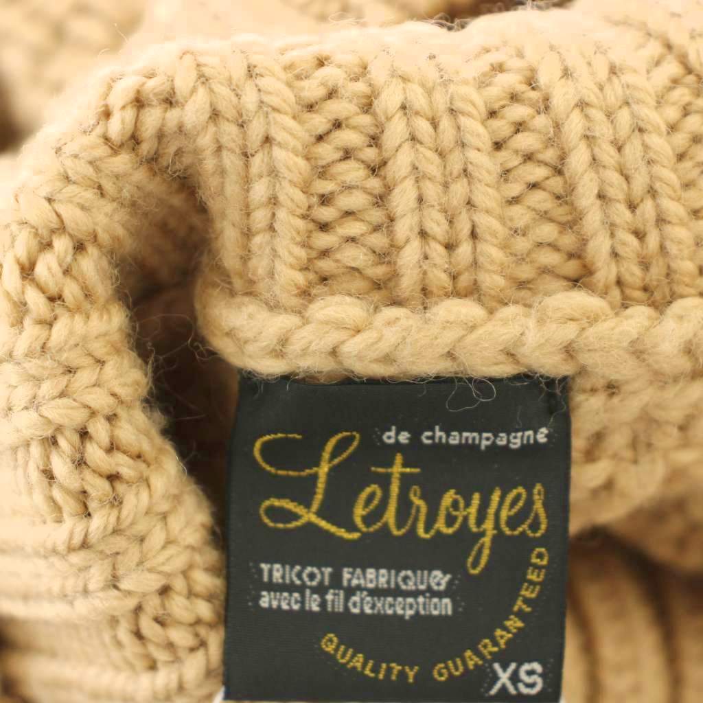 ブランド古着ベクトルプレミアム店の【中古】ルトロワ Letroyes タートルネック ニット ウール セーター 長袖 XS ベージュ /☆G レディース 【ベクトル 古着】 260129｜アングル3