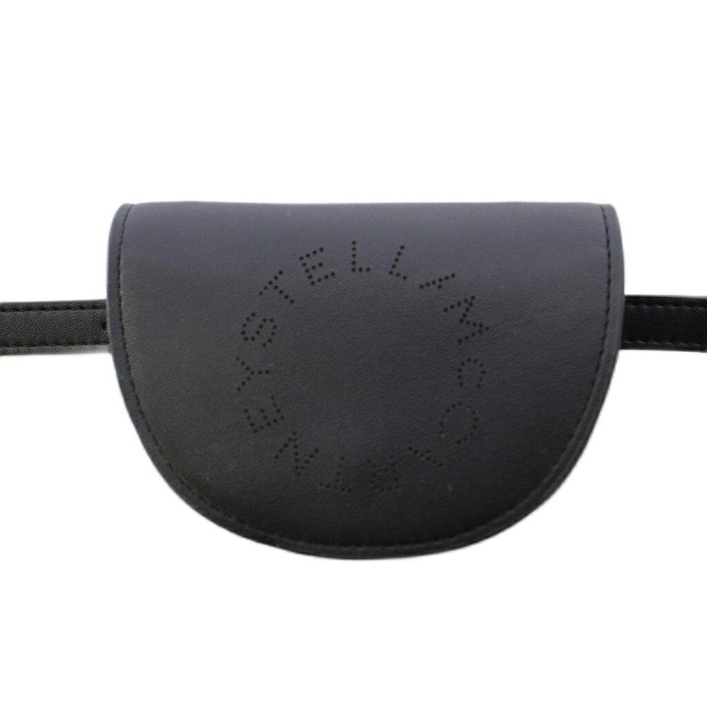 ステラマッカートニー STELLA McCARTNEY Micro Belt Bag マイクロベルトバッグ ウエストバッグ ロゴ レザー ワンカラー 黒 ブラック /BB レディース  260208