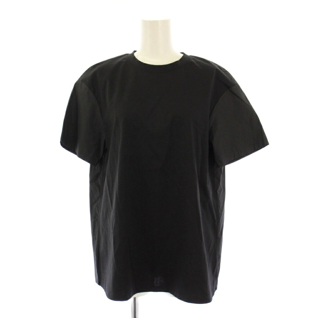 樂天商城 - 【中古】セオリーリュクス theory luxe カットソー 半袖 クルーネック ワンカラー 切替 38 黒 ブラック /BB レディース 【ベクトル 古着】 260209