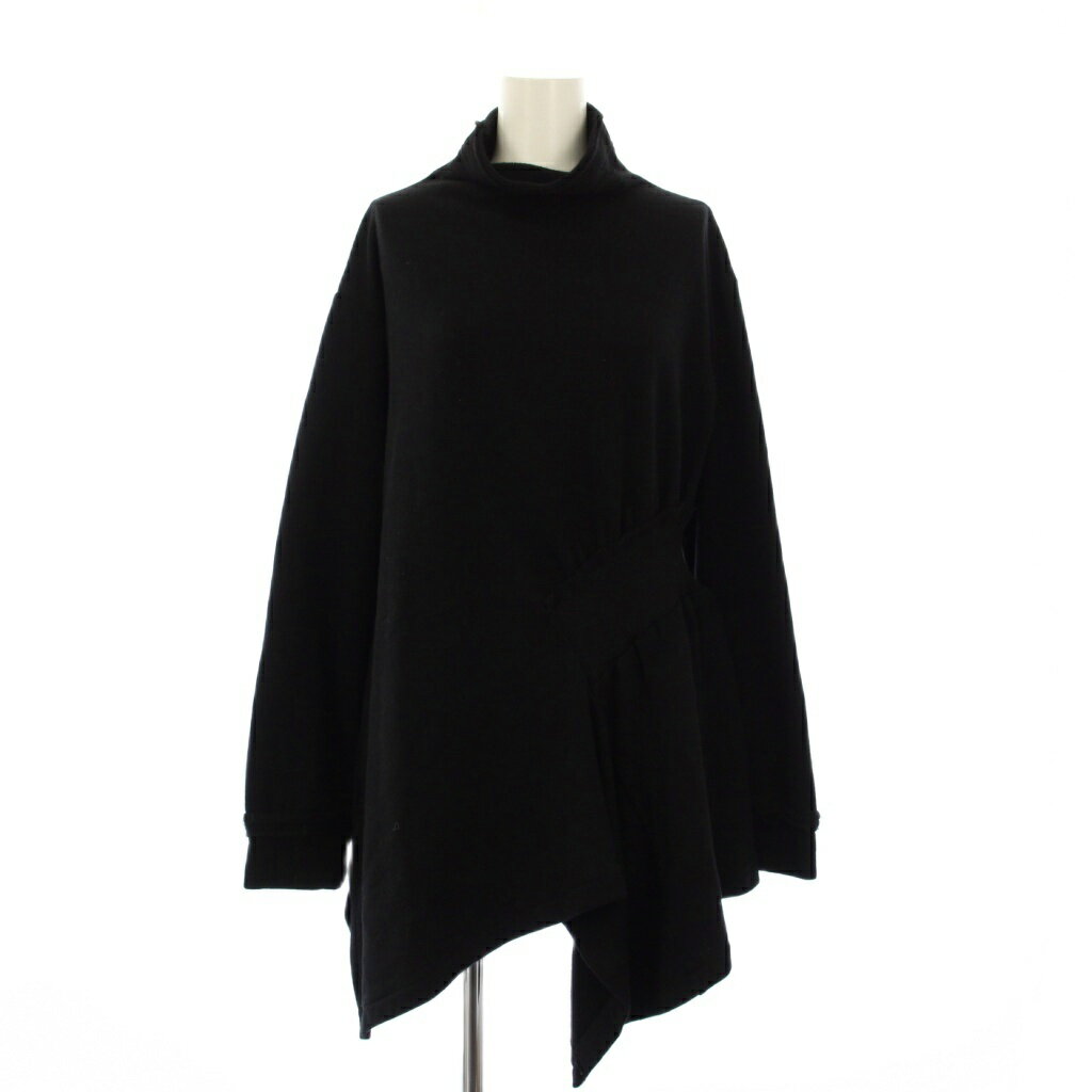 ワイズ ヨウジヤマモト スウェット トレーナー 長袖 ハイネック 2 黒 Yohji Yamamoto(ヨウジヤマモト) スウェット・トレーナー(メンズ