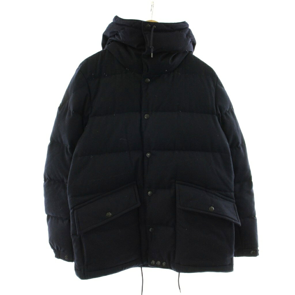 モンクレール MONCLER MAXIME GIUBBOTTO ダウンジャケット フード ジップアップ ウール 1 紺 ネイビー 420914180600 /KU メンズ  260220