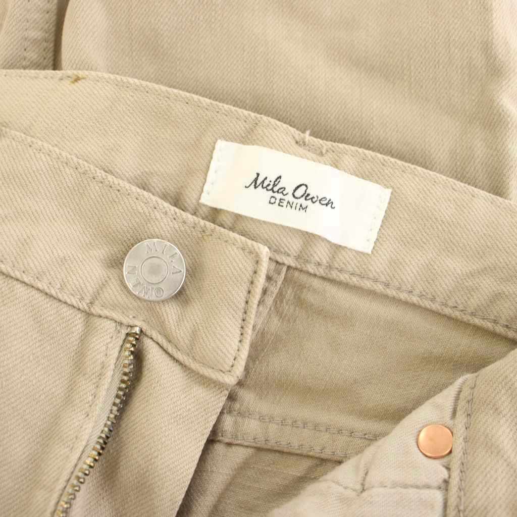 【中古】ミラオーウェン Mila Owen デニムパンツ ジーンズ 1 ベージュ 無地 フルレングス カットオフ 09WFP244030 /YM ■MA レディース 【ベクトル 古着】 260219 vectorpremium-18909858 ブランド古着ベクトルプレミアム店 サンプル画像3