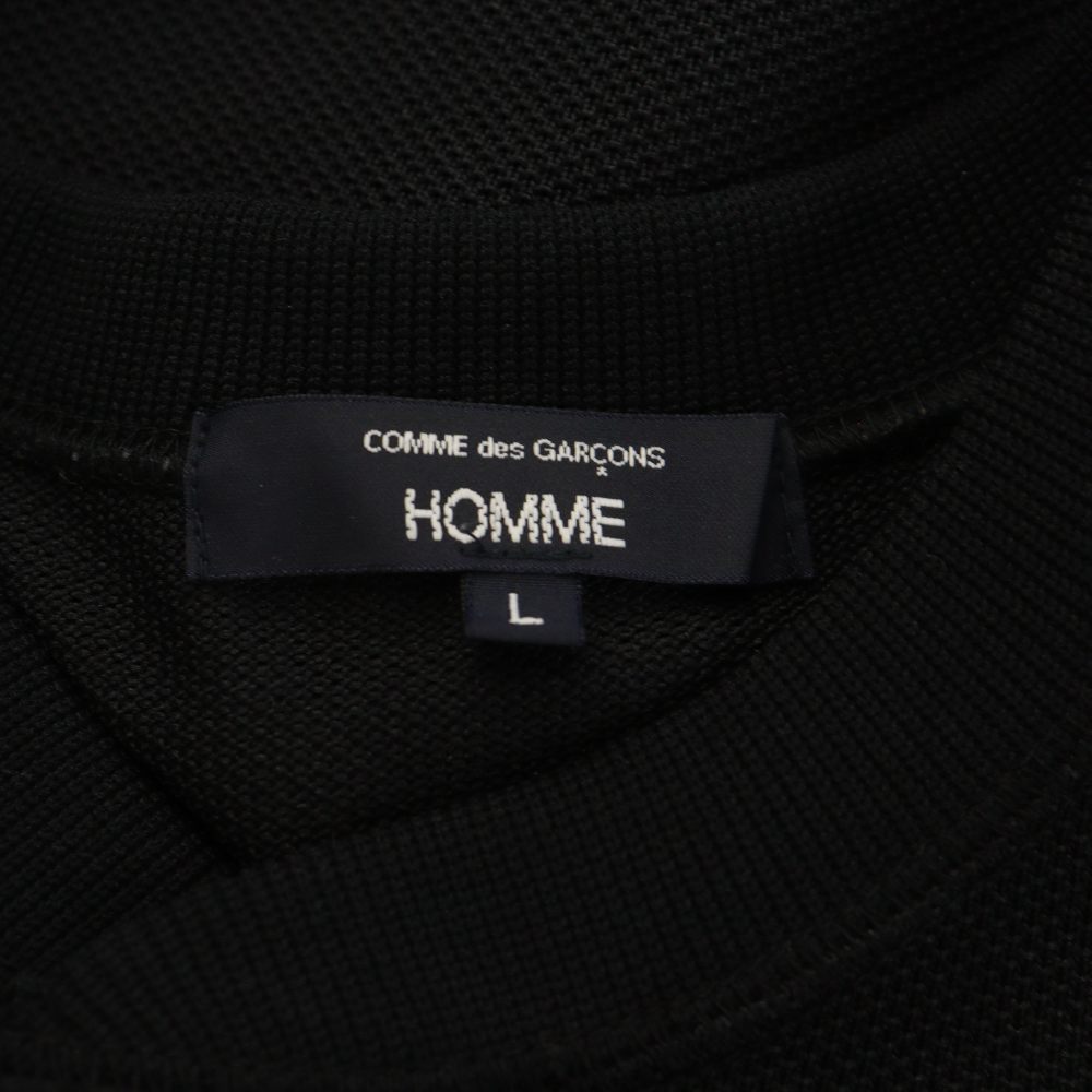 【中古】コムデギャルソンオム COMME des GARCONS HOMME AD2024 25SS エステルカノコプルオーバー Tシャツ カットソー 長袖 L 黒 ブラック HO-T002 /AN31 メンズ 【ベクトル 古着】 260225