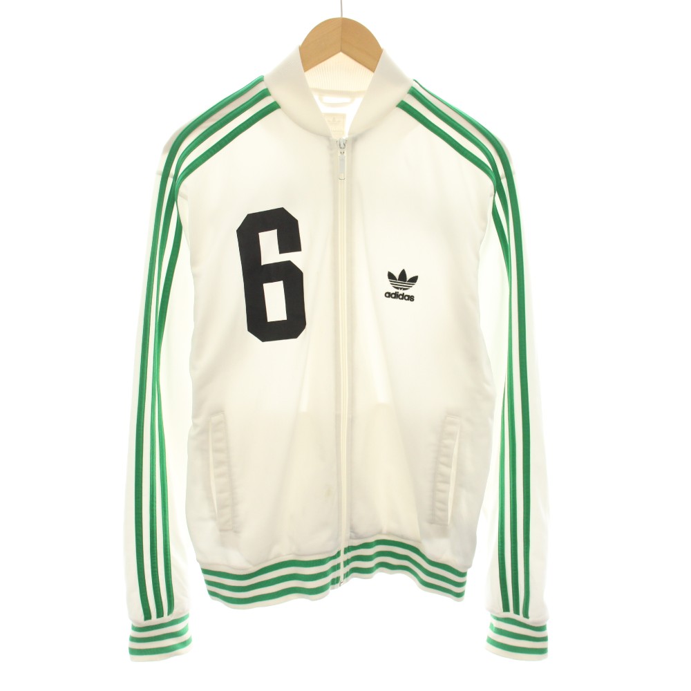 アディダスオリジナルス adidas originals ベッケンバウアー BECKENBAUER トラックジャケット ジャージ 3ストライプ M 白 ホワイト 緑 グリーン 931001 /YT ■MA メンズ  260226