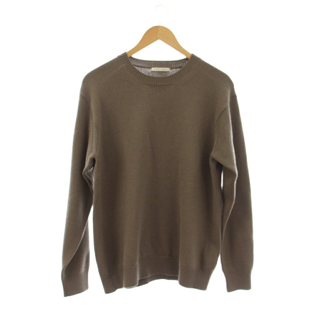 樂天商城 - 【中古】ユナイテッドアローズ UNITED ARROWS ニット セーター ウール M 茶 長袖 /JP メンズ 【ベクトル 古着】 260303
