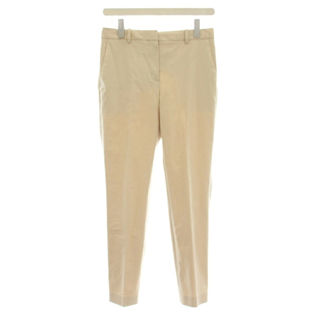 セオリー Theory STRETCH CANVAS TREECA ストレッチ クロップドパンツ スラックス 0 ベージュ 01-2106407 /☆G レディース  260226