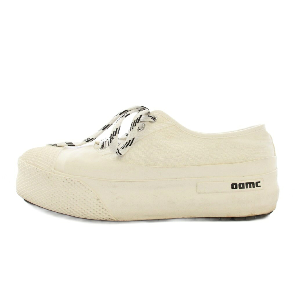 【中古】オーエーエムシー OAMC EXPED VULC LOW エクスペッドヴァルクロー スニーカー 厚底 キャンバス 42 白 ホワイト /BB メンズ 【ベクトル 古着】 260228