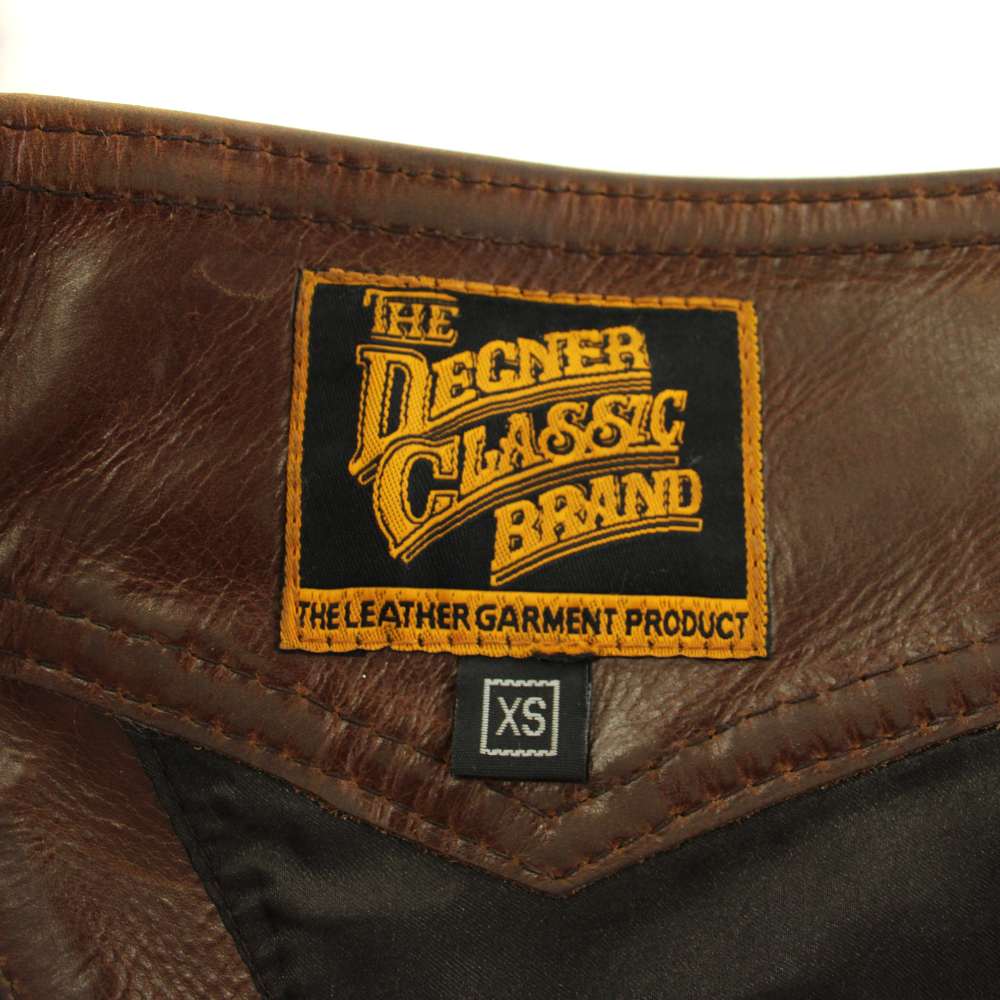 ブランド古着ベクトルプレミアム店の【中古】THE DEGNER CLASSIC BRAND レザーチャップス チャップスパンツ 牛革 XS 茶 ブラウン /KU メンズ 【ベクトル 古着】 260305｜アングル3