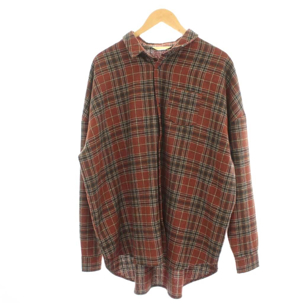 Other - 【中古】ペニーズ PENNEYS シャツ F 茶 ブラウン 長袖 チェック柄 /GP レディース 【ベクトル 古着】 260309