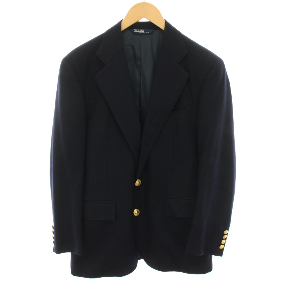 【中古】ポロ バイ ラルフローレン Polo by Ralph Lauren テーラードジャケット ブレザー 紺ブレ アウター A6 紺 ネイビー BZRLNA0003 /YT メンズ 【ベクトル 古着】 260309