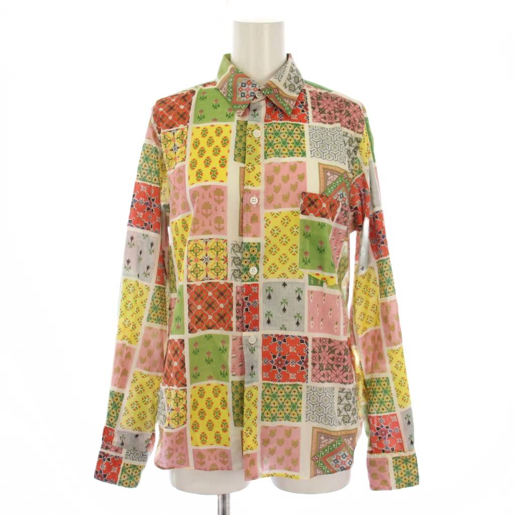 樂天商城 - 【中古】ローブドシャンブル robe de chambre COMME des GARCONS シャツ ブラウス 長袖 総柄 S マルチカラー /BM レディース 【ベクトル 古着】 260312