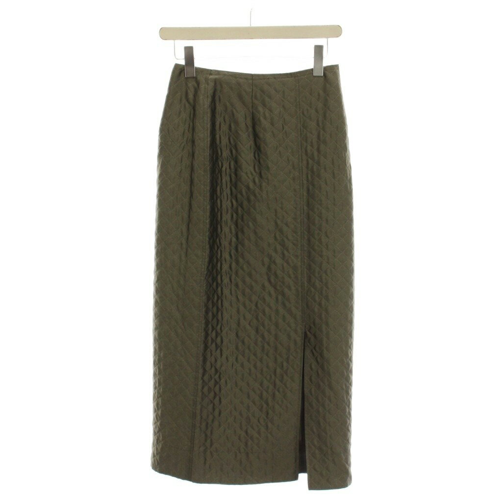Rakuten - 【中古】ジャーナルスタンダードレサージュ journal standard L'essage タイトスカート 36 ロング丈 キルティング カーキ /LP レディース 【ベクトル 古着】 260317