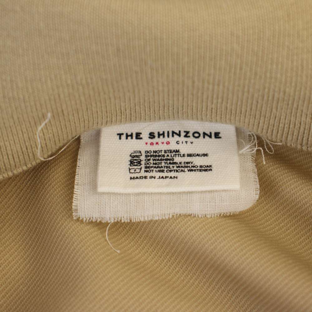 【中古】シンゾーン Shinzone FIBRIL TWILL HALF ZIP スウェット トレーナー プルオーバー 長袖 ハーフジップ F0 ベージュ 25SMSCU18 /BM レディース 【ベクトル 古着】 260318