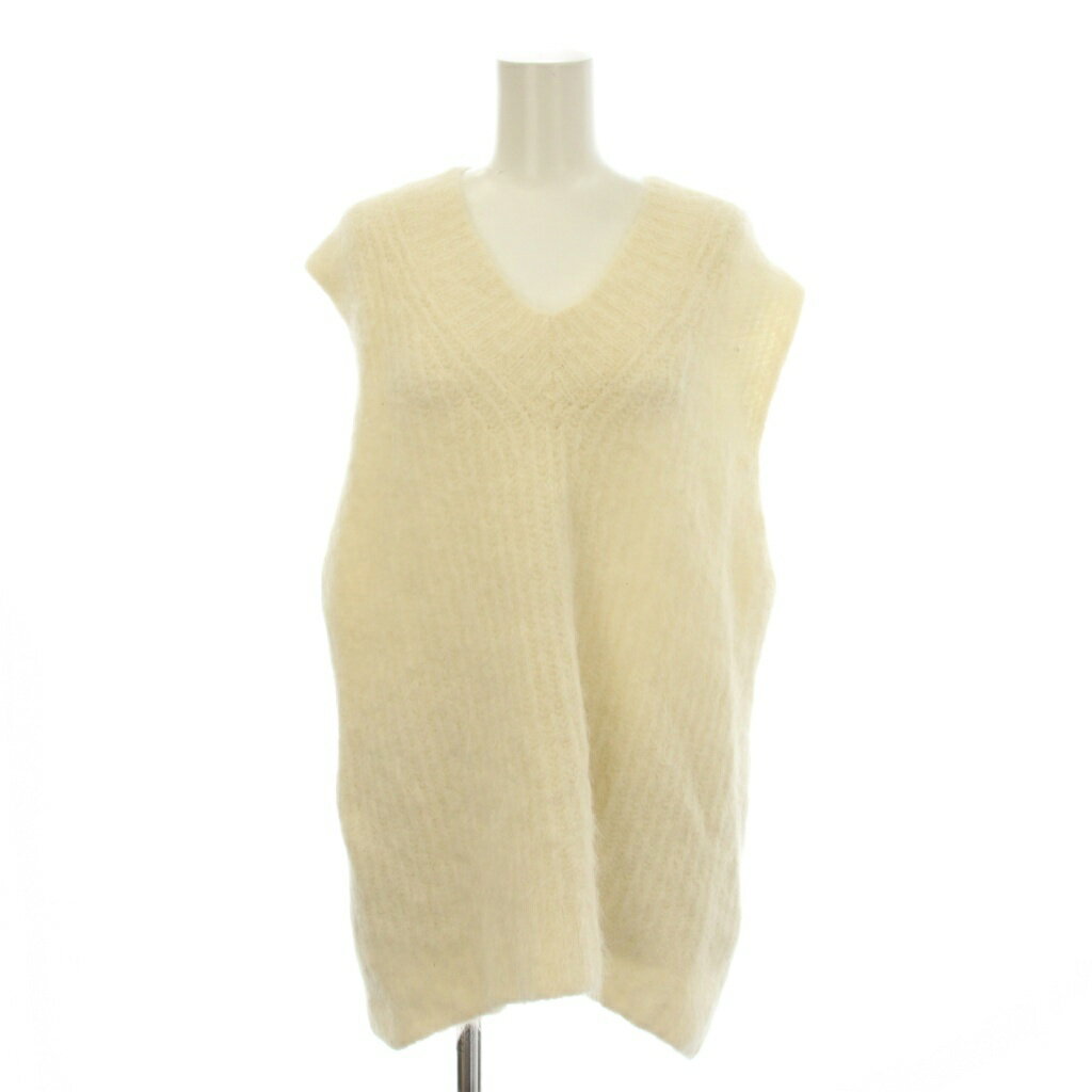 【中古】ミラオーウェン Mila Owen 21AW ベスト アルパカ F 白 ホワイト 無地 Vネック /JP レディース 【ベクトル 古着】 260321 vectorpremium-18969351 ブランド古着ベクトルプレミアム店 パッケージ画像