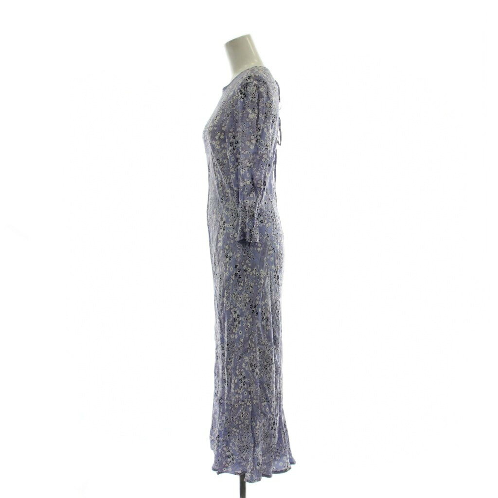 【中古】ミラオーウェン Mila Owen ワンピース 0 青 ブルー 花柄 ロング丈 七分袖 /DU レディース 【ベクトル 古着】 260326 vectorpremium-18987304 ブランド古着ベクトルプレミアム店 サンプル画像2