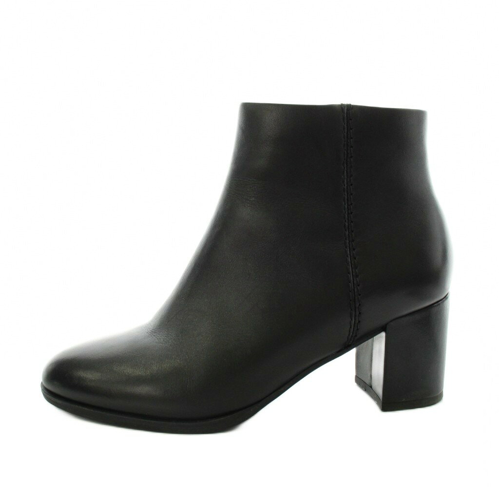 Rakuten - 【中古】クラークス clarks ショートブーツ チャンキーヒール 4 黒 ブラック /AN61 ●D レディース 【ベクトル 古着】 260326