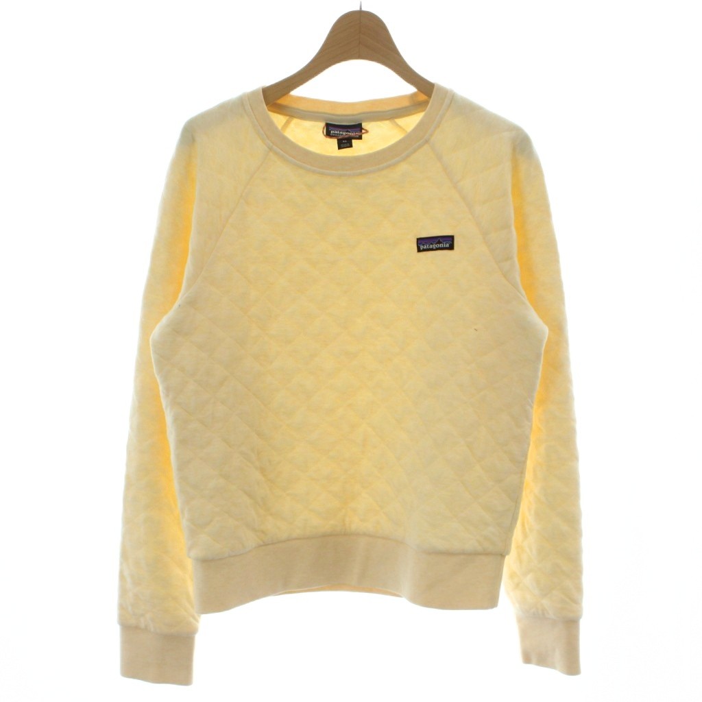 【中古】パタゴニア Patagonia トレーナー XS 黄 イエロー キルティング ラウンドネック 長袖 STY25310 /GG レディース 【ベクトル 古..