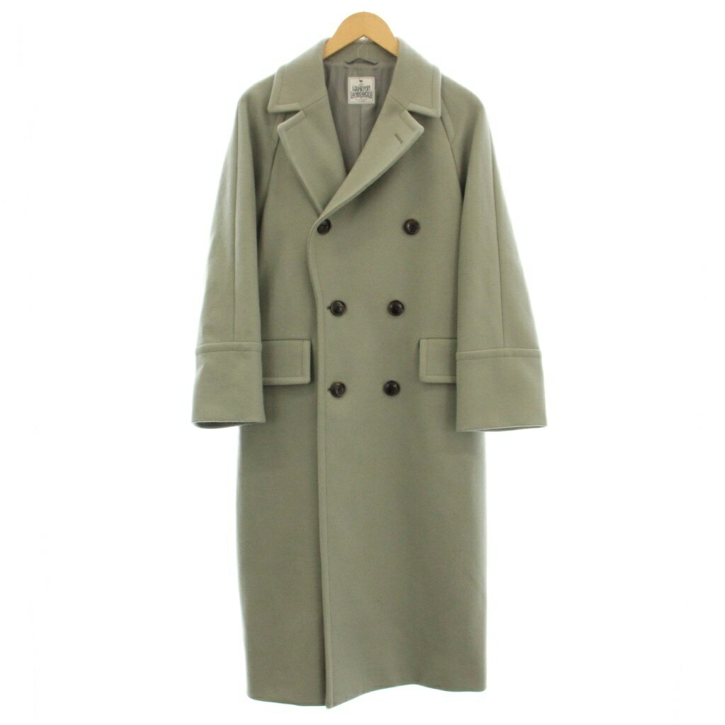 Rakuten - 【中古】B&Y ユナイテッドアローズ BEAUTY&YOUTH ビューティー&ユース HAMILTON LAMBSWOOL WOOL MIX ロングPコート コート M セージグリーン 1625-144-4725 /☆G レディース 【ベクトル 古着】 260325