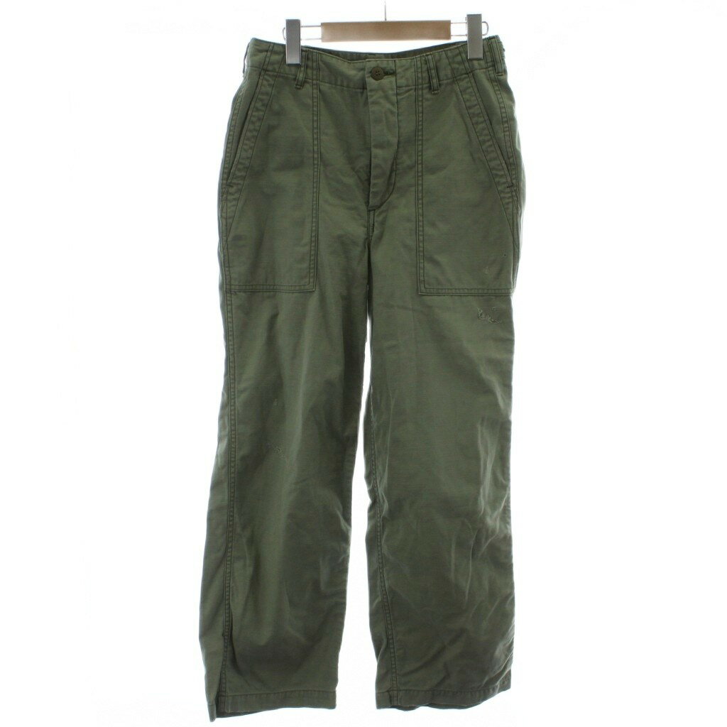 セントオブ SCENTOF 23SS Baker PT カーゴパンツ 36 カーキ 無地 パッチポケット ストレートシルエット 23-030-586-3080-1-0 /GG レディース  260326