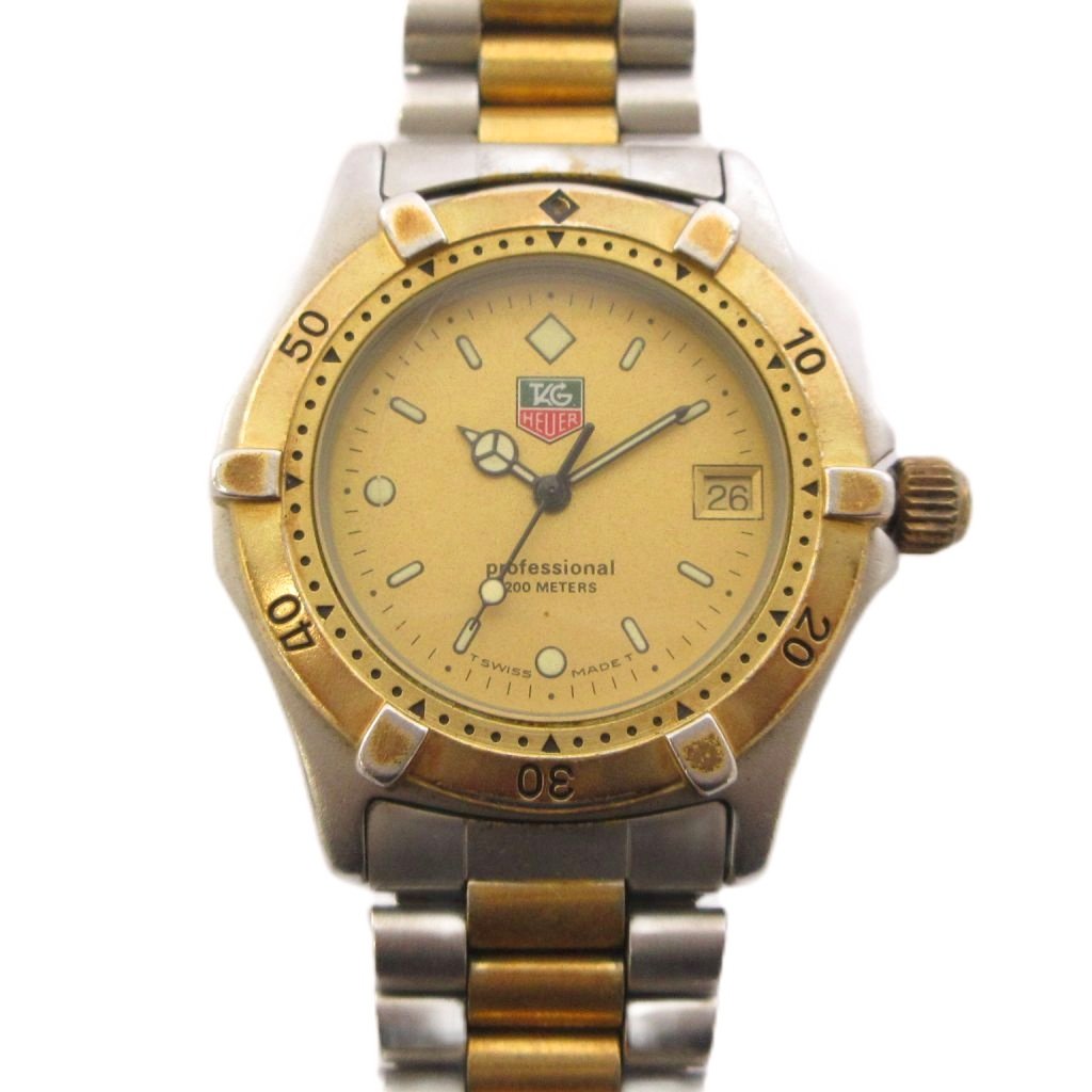 【中古】タグホイヤー TAG HEUER プロフェッショナル 200M クオーツ 腕時計 3針 ゴールド シルバー 964.013 /TK メンズ 【ベクトル 古着】 260528