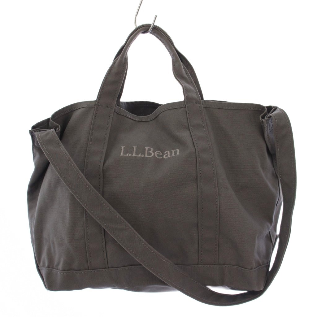 【中古】エルエルビーン L.L.BEAN ショルダーバッグ トートバッグ 2WAY キャンバス グレー /BM レディース 【ベクトル 古着】 260328