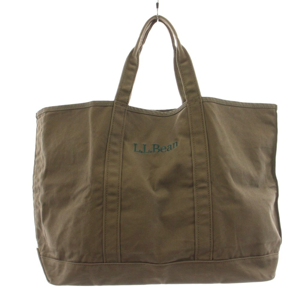 【中古】エルエルビーン L.L.BEAN トートバッグ ハンドバッグ ロゴ刺繍 キャンバス 茶 ブラウン /KU レディース 【ベクトル 古着】 260330