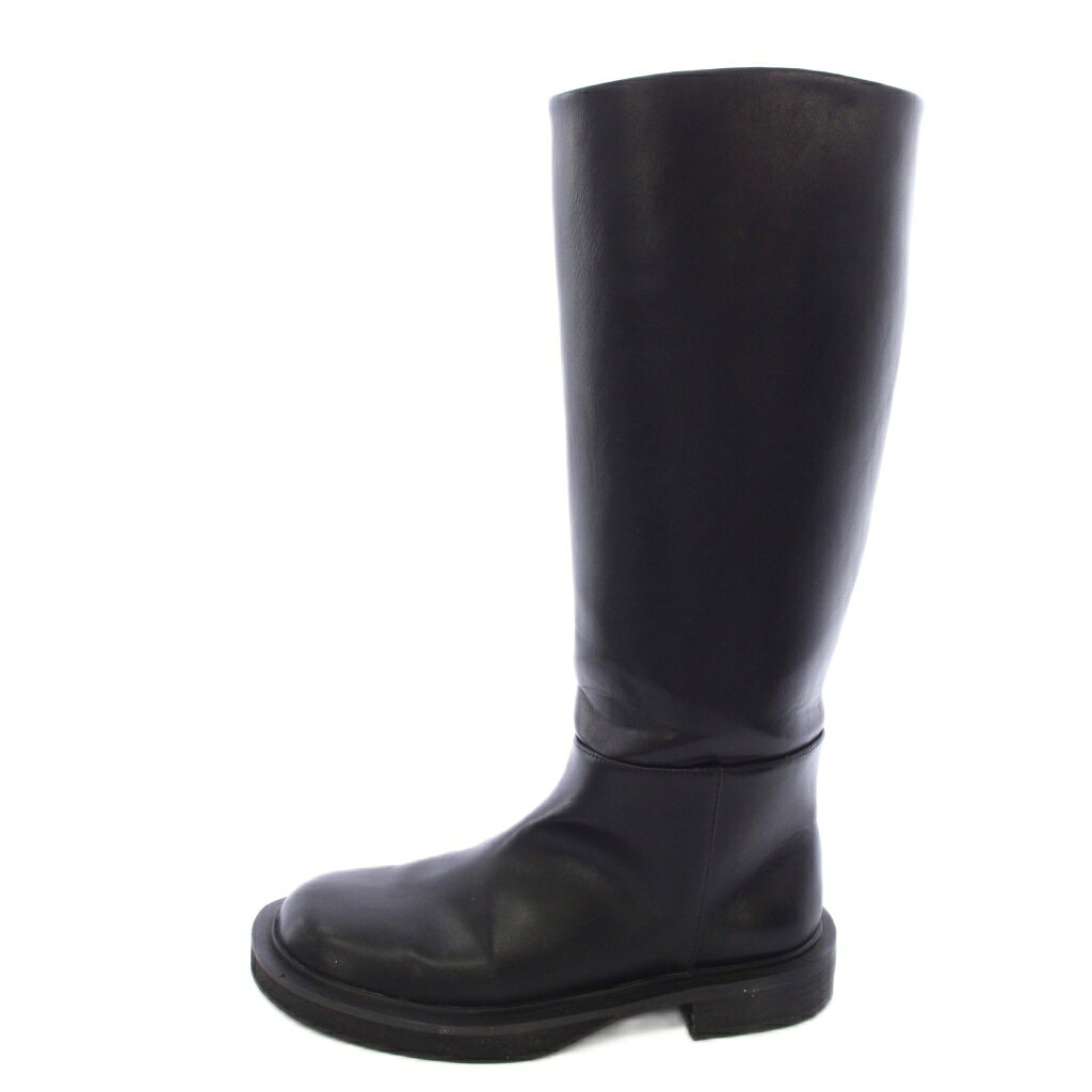 【中古】ミラオーウェン Mila Owen ロングブーツ フラット レザー 37 黒 ブラック /TK レディース 【ベクトル 古着】 260402 vectorpremium-18995894 ブランド古着ベクトルプレミアム店 サンプル画像2
