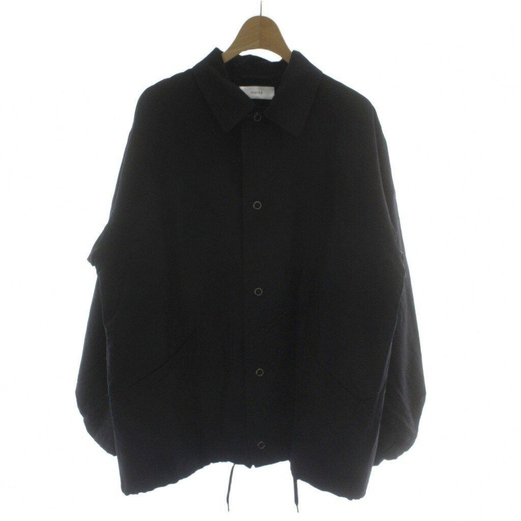 【中古】マーカ marka 25SS COACH JACKET WOOL SILK HIGH COUNT TYPEWRITER コーチジャケット 絹 シルク 1 黒 ブラック 襟付き 長袖 ボタンフロント M25C08BL02C /GG メンズ 【ベクトル 古着】 260331ブランドマーカ marka表記サイズ1実寸サイズ肩幅：50cm　身幅：62cm　着丈：71cm　袖丈：57cm　　素材表地 毛 絹 裏地 毛 綿色黒 ブラック状態使用感が少なく、かなり状態の良い商品です。 ※あくまでも中古品ですので掲載写真や記載内容をご確認いただき、ご理解の上ご購入ください。備考（株）エグジステンス 品番:M25C08BL02C商品のお問い合わせの回答を休止しております。＊各商品ページの商品詳細等をご確認の上ご購入ください。【中古】マーカ marka 25SS COACH JACKET WOOL SILK HIGH COUNT TYPEWRITER コーチジャケット 絹 シルク 1 黒 ブラック 襟付き 長袖 ボタンフロント M25C08BL02C /GG メンズ 【ベクトル 古着】 260331状態ランク　”A”詳細については、下記および「状態ランクについて」ページをご覧ください。未使用・新品の商品ほぼ新品同様の商品使用感が少なく、かなり状態の良い商品使用感はあるが、傷や汚れの少ない商品使用感の他、傷や汚れが見られる商品かなり大きな傷みがある難あり商品※S〜CランクはUSED品となりますので、使用感をご理解の上でご入札下さい。状態ランクについてinformationブランドマーカ marka表記サイズ1実寸サイズ肩幅：50cm　身幅：62cm　着丈：71cm　袖丈：57cm　　素材表地 毛 絹 裏地 毛 綿色黒 ブラック状態使用感が少なく、かなり状態の良い商品です。 ※あくまでも中古品ですので掲載写真や記載内容をご確認いただき、ご理解の上ご購入ください。備考（株）エグジステンス 品番:M25C08BL02C商品のお問い合わせの回答を休止しております。＊各商品ページの商品詳細等をご確認の上ご購入ください。本商品は一点物です他サイトや店舗にて販売している商品です。多少のお時間差にて欠品になることもございます。予めご了承頂ますようお願い致します。ベクトル・サイズガイドはこちらこの商品と同じブランドの商品を見る
