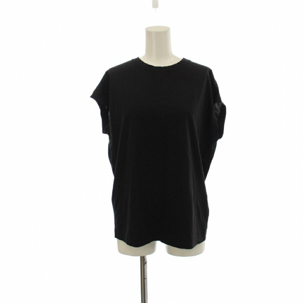 Rakuten - 【中古】カオス CHAOS Tシャツ F 黒 ブラック 無地 ラウンドネック 袖なし CH906046ER /KG レディース 【ベクトル 古着】 260406