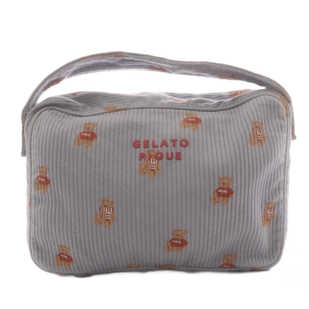 Other - 【中古】ジェラートピケ gelato pique ポーチ くま柄 水色 ライトブルー /AN37 レディース 【ベクトル 古着】 260406