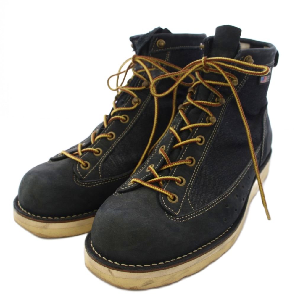 Other - 【中古】ダナー DANNER × エドウィン EDWIN リバーグリッパー ワークブーツ スエード デニム 27cm 黒 D1244 /BM メンズ 【ベクトル 古着】 260414