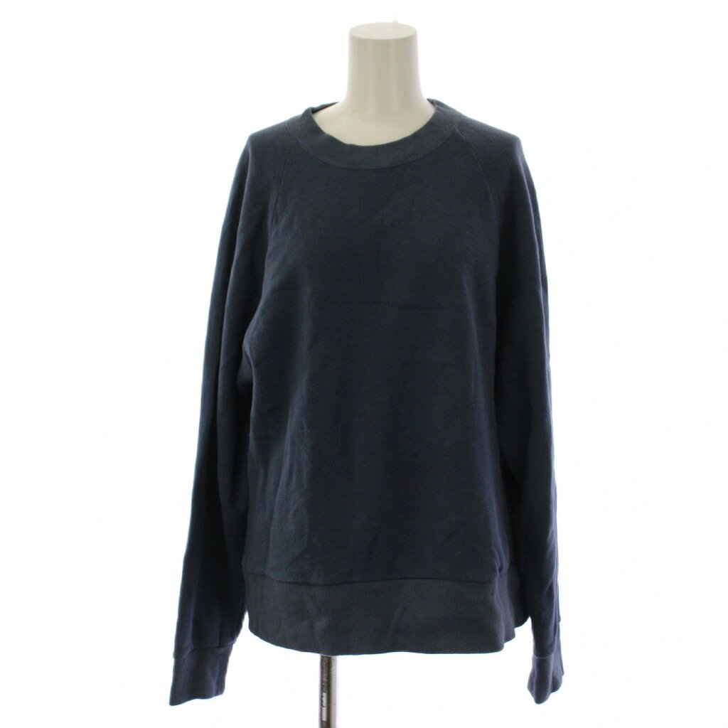 Rakuten - 【中古】シンゾーン Shinzone 22AW トレーナー スウェット F0 紺色 ネイビー 無地 ラウンドネック COMMON SWEATSHIRT 長袖 22AMSCU02 /LP レディース 【ベクトル 古着】 260408