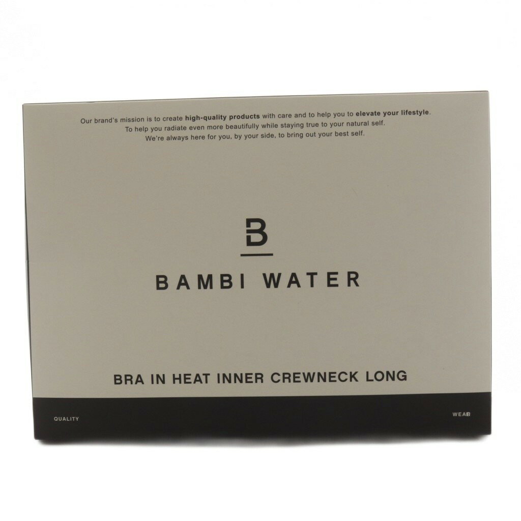 【中古】未使用品 バンビウォーター BAMBI WATER インナー カットソー 長袖 M 黒 ブラック /AN41 レディース 【ベクトル 古着】 260409