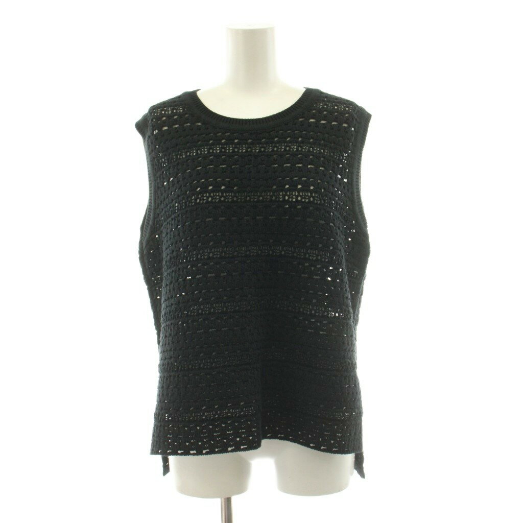 theory luxe セオリーリュクス ベスト ブラック 黒 サイズ:S32(XXS) | 26春夏 ミドルゲージVネックベスト / Austin Ciara Sweater ニット コットン ウール ウォッシャブル | トップス【レディース】【中古】 Theory luxe - 美品 26SS Theory luxe セオリーリュクス AUSTIN CIARA