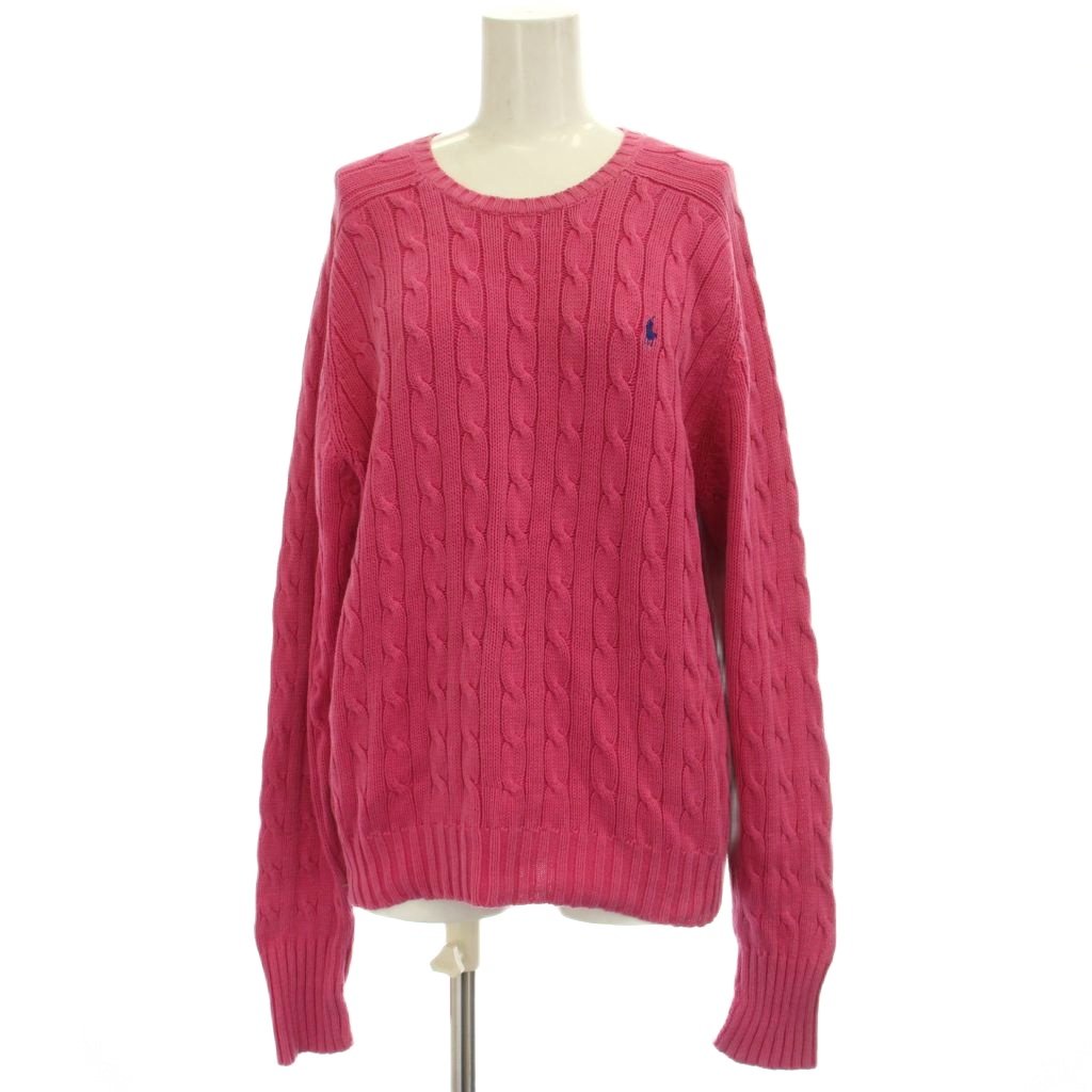 【中古】ラルフローレン RALPH LAUREN ニット セーター M ピンク ケーブル編み 長袖 /GP レディース 【ベクトル 古着】 260414ブランドラルフローレン RALPH LAUREN表記サイズM実寸サイズ身幅：47cm　着丈：61cm　ゆき丈：87cm　　素材綿 色ピンク状態首元の色褪せなど全体的に使用感がございますが、その他に目立ったダメージはなく、問題なくご使用いただける商品です。 ※あくまでも中古品ですので掲載写真や記載内容をご確認いただき、ご理解の上ご購入ください。商品のお問い合わせの回答を休止しております。＊各商品ページの商品詳細等をご確認の上ご購入ください。【中古】ラルフローレン RALPH LAUREN ニット セーター M ピンク ケーブル編み 長袖 /GP レディース 【ベクトル 古着】 260414状態ランク　”AB”詳細については、下記および「状態ランクについて」ページをご覧ください。未使用・新品の商品ほぼ新品同様の商品使用感が少なく、かなり状態の良い商品使用感はあるが、傷や汚れの少ない商品使用感の他、傷や汚れが見られる商品かなり大きな傷みがある難あり商品※S〜CランクはUSED品となりますので、使用感をご理解の上でご入札下さい。状態ランクについてinformationブランドラルフローレン RALPH LAUREN表記サイズM実寸サイズ身幅：47cm　着丈：61cm　ゆき丈：87cm　　素材綿 色ピンク状態首元の色褪せなど全体的に使用感がございますが、その他に目立ったダメージはなく、問題なくご使用いただける商品です。 ※あくまでも中古品ですので掲載写真や記載内容をご確認いただき、ご理解の上ご購入ください。商品のお問い合わせの回答を休止しております。＊各商品ページの商品詳細等をご確認の上ご購入ください。本商品は一点物です他サイトや店舗にて販売している商品です。多少のお時間差にて欠品になることもございます。予めご了承頂ますようお願い致します。ベクトル・サイズガイドはこちらこの商品と同じブランドの商品を見る
