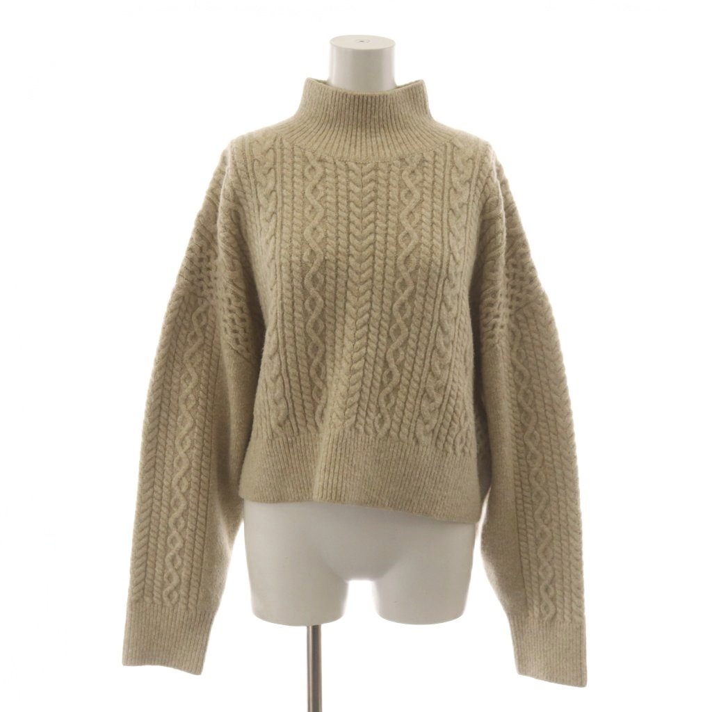 【中古】ミラオーウェン Mila Owen 22AW ケーブルニット セーター 1 ベージュ ハイネック 長袖 /RR レディース 【ベクトル 古着】 260413 vectorpremium-19013543 ブランド古着ベクトルプレミアム店 パッケージ画像