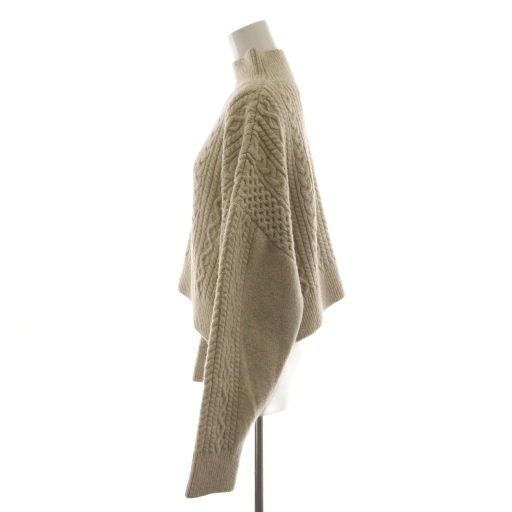 【中古】ミラオーウェン Mila Owen 22AW ケーブルニット セーター 1 ベージュ ハイネック 長袖 /RR レディース 【ベクトル 古着】 260413 vectorpremium-19013543 ブランド古着ベクトルプレミアム店 サンプル画像2