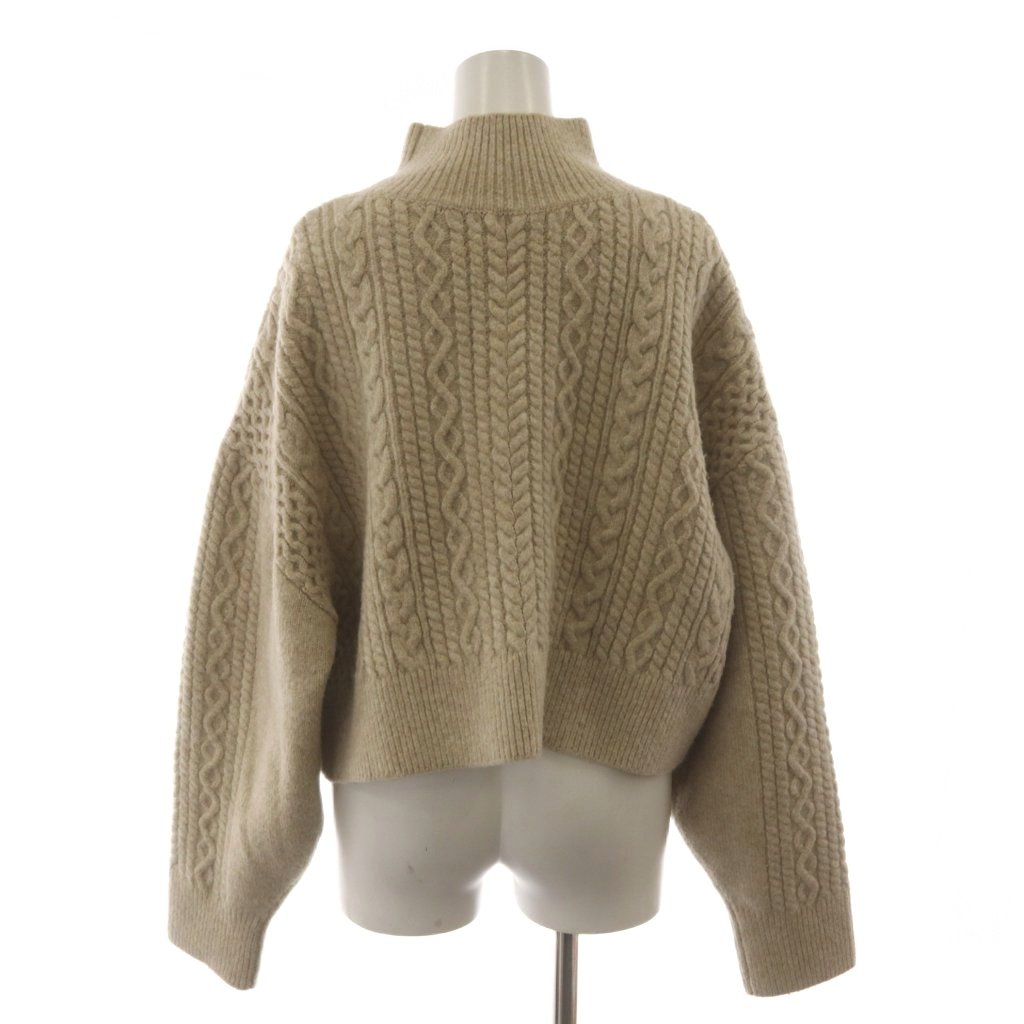 【中古】ミラオーウェン Mila Owen 22AW ケーブルニット セーター 1 ベージュ ハイネック 長袖 /RR レディース 【ベクトル 古着】 260413 vectorpremium-19013543 ブランド古着ベクトルプレミアム店 サンプル画像3