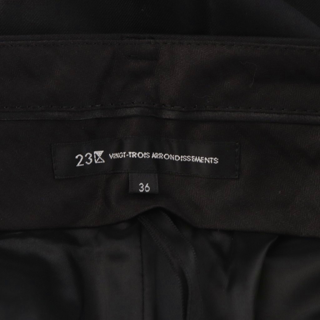 【中古】23区 オンワード樫山 パンツ スラックス 36 黒 ブラック センタープレス 無地 長ズボン /AU レディース 【ベクトル 古着】 260414 vectorpremium-19020949 ブランド古着ベクトルプレミアム店 サンプル画像3