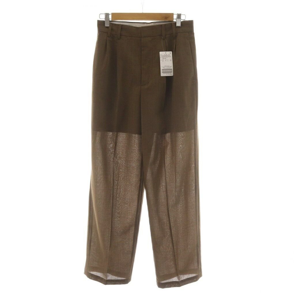 【中古】未使用品 スピック&スパン Spick&Span タグ付き 24AW ドライシアークロスタックパンツ スラックス 38 茶 ブラウン 24030200813030 /RR レディース 【ベクトル 古着】 260415