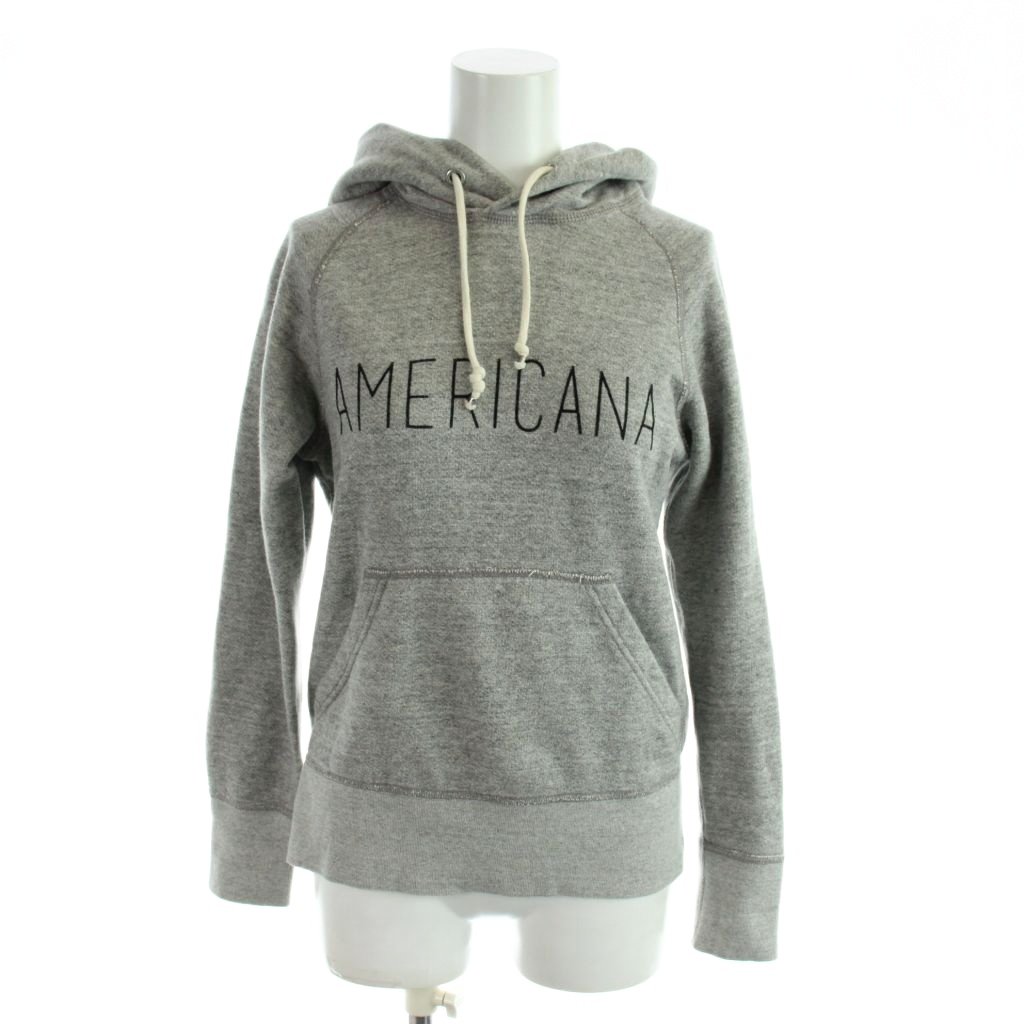 アメリカーナ パーカー フーディ フード スウェット コート 日本製 アイボリー AMERICANA（アメリカーナ） パーカー 「Americana×JEANS FACTORY