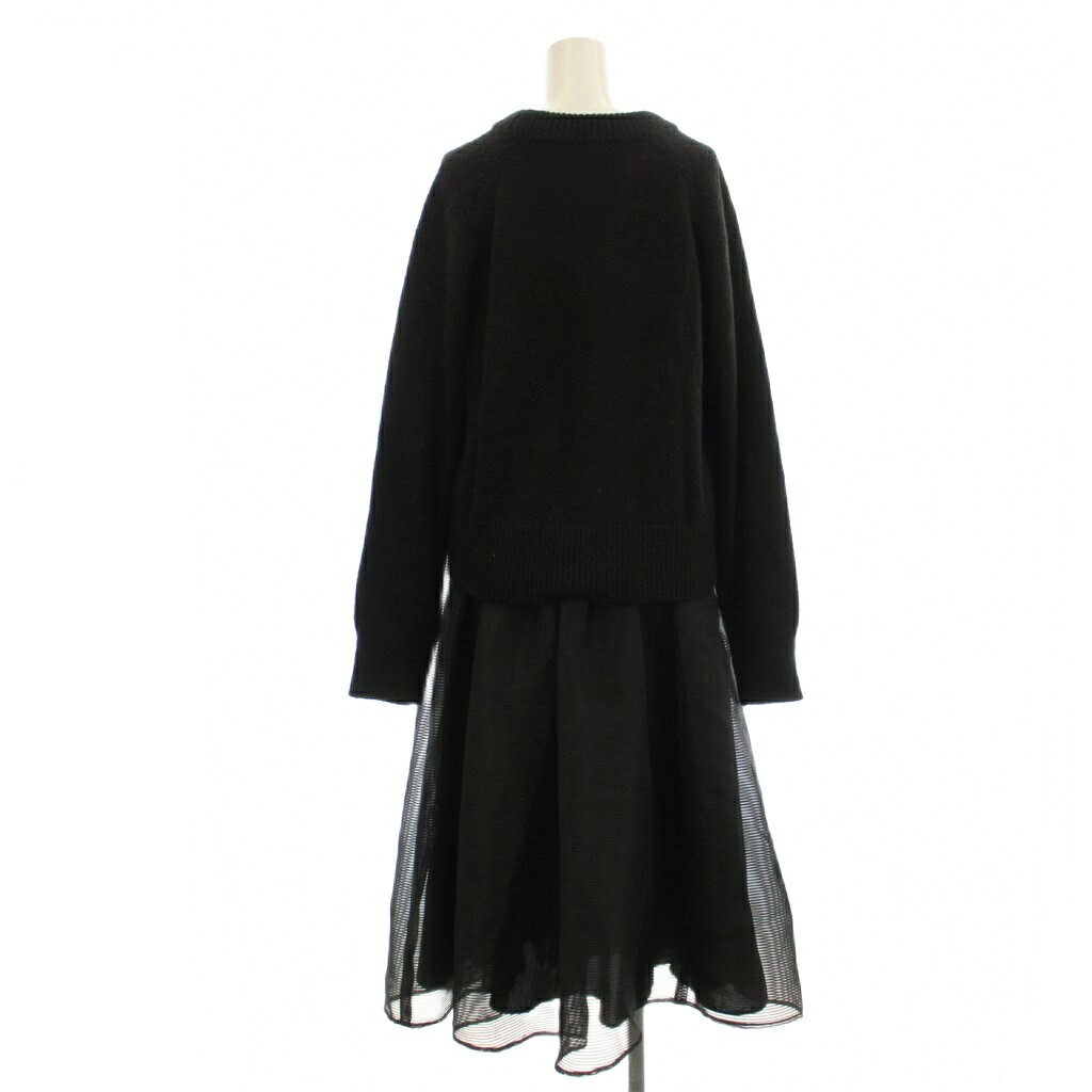 【中古】ミラオーウェン Mila Owen 23AW セットアップ シャギーニットボリュームスカートコーデSET ニット フレアスカート 1 黒 ブラック /☆G レディース 【ベクトル 古着】 260415 vectorpremium-19020783 ブランド古着ベクトルプレミアム店 サンプル画像2