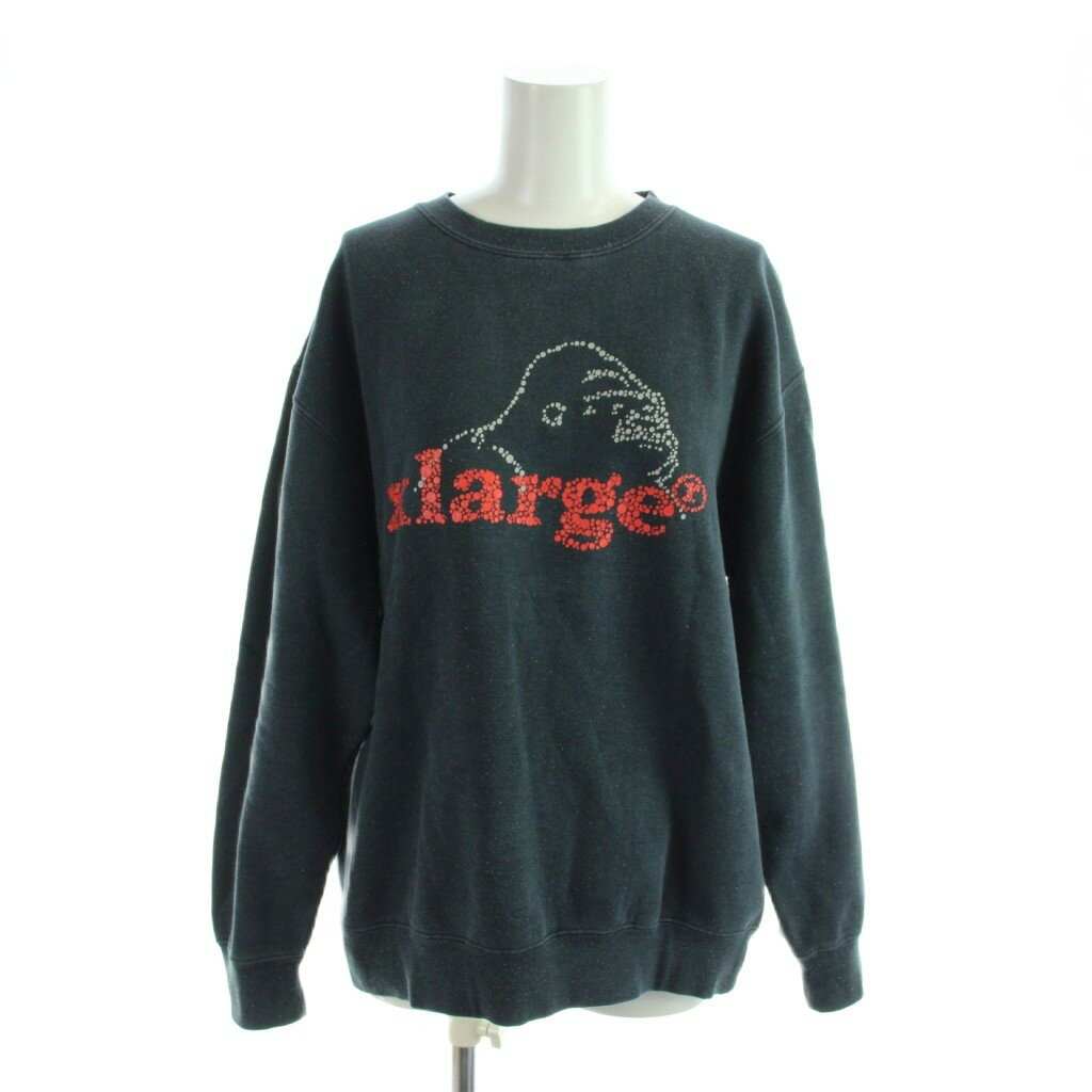 Other - 【中古】エクストララージ X-LARGE トレーナー S 紺 ネイビー 長袖 ラウンドネック ドットグラフィック /AP メンズ 【ベクトル 古着】 260417