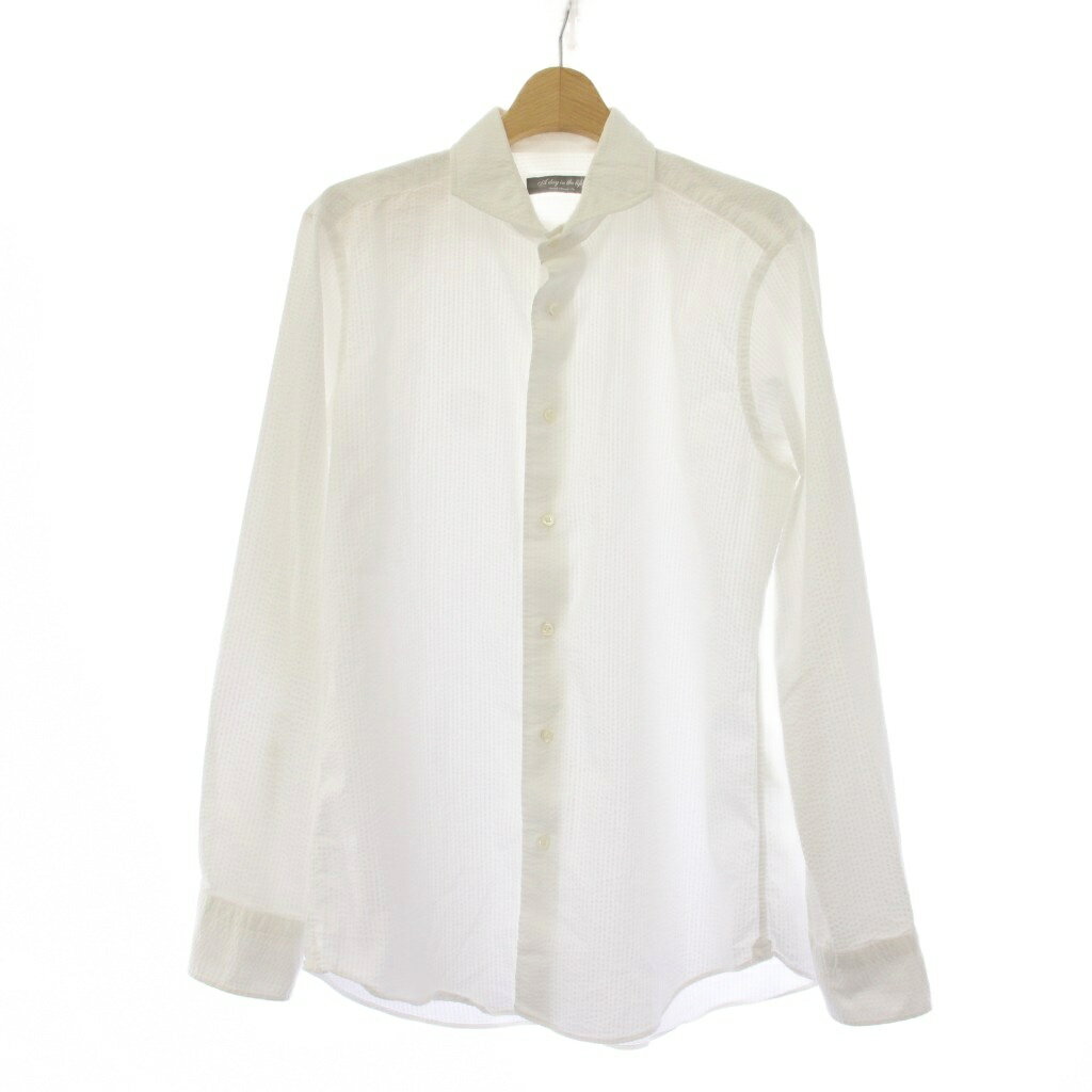 樂天商城 - 【中古】ユナイテッドアローズ A DAY IN THE LIFE UNITED ARROWS シャツ L 白 ホワイト 長袖 /AU メンズ 【ベクトル 古着】 260420