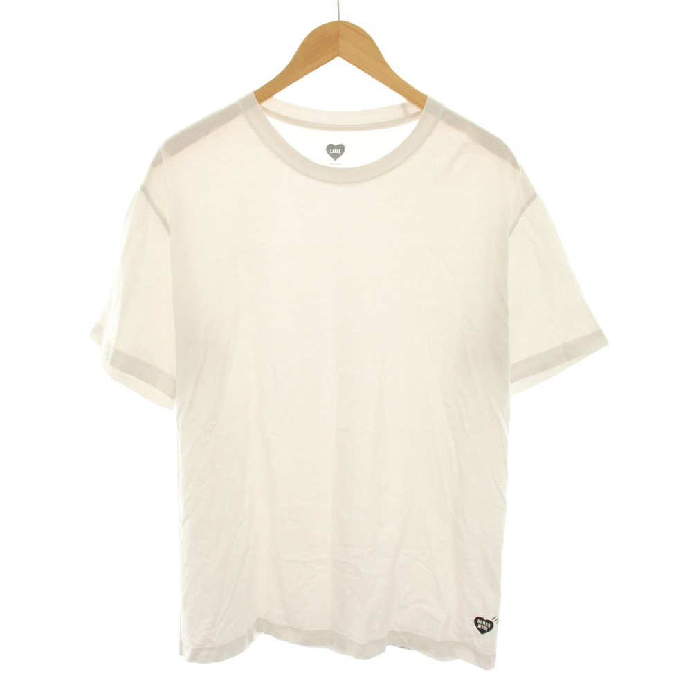樂天商城 - 【中古】ヒューマンメイド HUMAN MADE 3パックTシャツ 3-PACK T-SHIRT カットソー クルーネック 半袖 ロゴプリント L ライトグレー 黒 ブラック HM30CS037 /YT メンズ 【ベクトル 古着】 260417