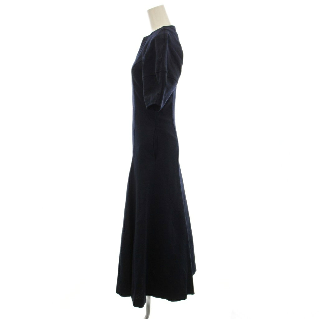 【中古】ミラオーウェン Mila Owen ワンピース 0 紺 ネイビー パフスリーブ ロング丈 半袖 Vネック /LP レディース 【ベクトル 古着】 260422 vectorpremium-19031960 ブランド古着ベクトルプレミアム店 サンプル画像2