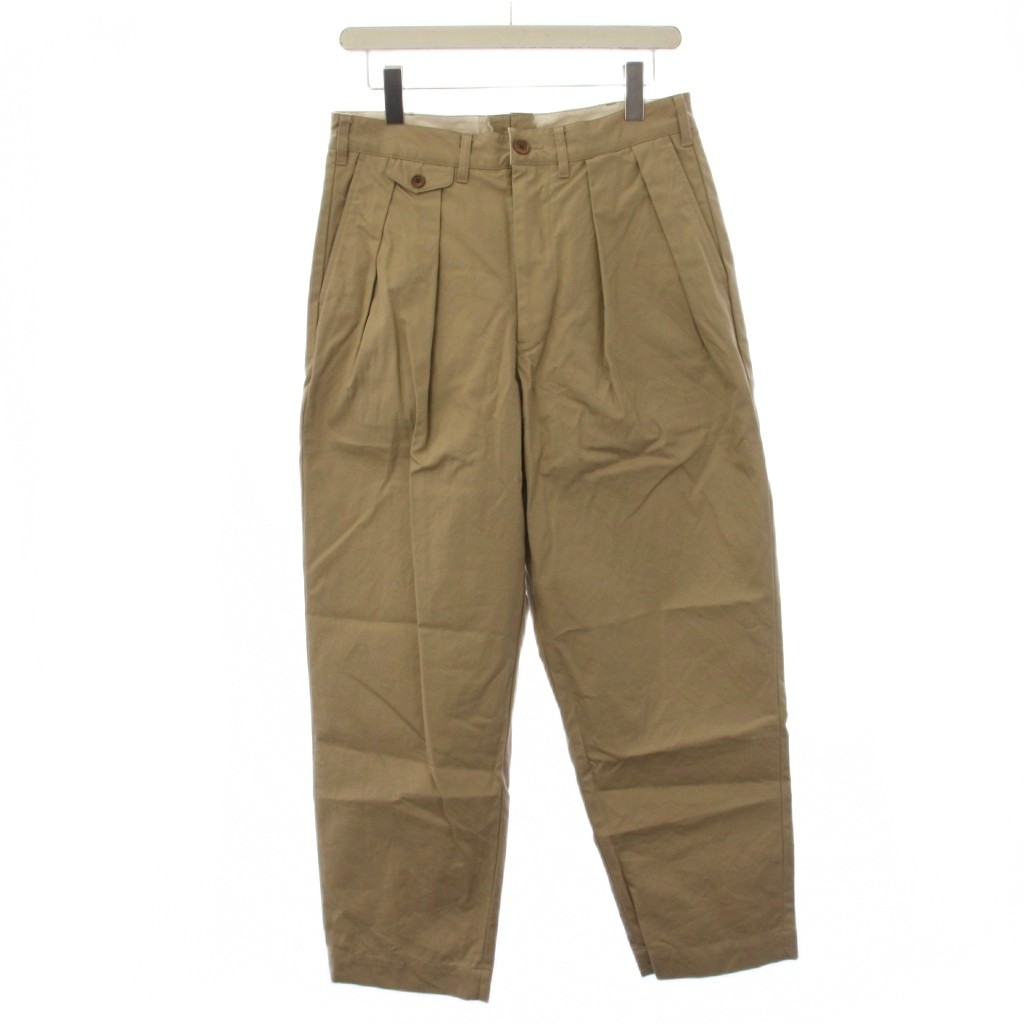 WAIPER.inc US ARMY FICTIONAL M-49 VENTILE チノパンツ ジップフライ 32S ベージュ WP1086 /BM メンズ  260428