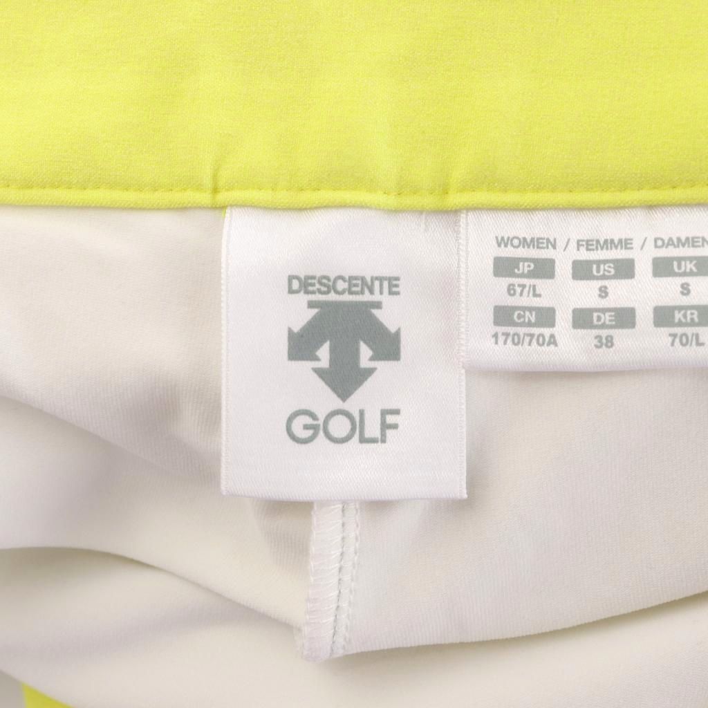 【中古】デサント DESCENTE GOLF ゴルフ キュロット スカート L 黄色 イエロー ミ...